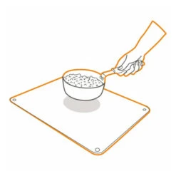 Planche à Découper En Verre Transparent 50 X 40 Cm -Le Brasero Magique Boutique planche a decouper en verre transparent pebbly 50 x 40 cm 7