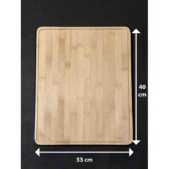 Planche à Découper Avec Rigole En Bambou 50 X 40 Cm 7 Planche à Découper Avec Rigole En Bambou 50 X 40 Cm -Le Brasero Magique Boutique planche a decouper l noir 1