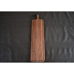 Planche à Découper Avec Rigole En Noyer 19 X 70 Cm -Le Brasero Magique Boutique planche a decouper noyer massif 19x70 xl slim 1
