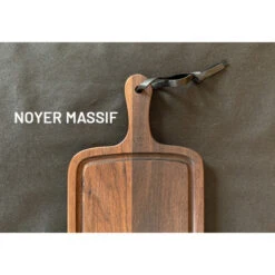Planche à Découper Avec Rigole En Noyer 19 X 70 Cm -Le Brasero Magique Boutique planche a decouper noyer massif 19x70 xl slim 2