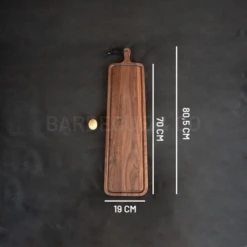 Planche à Découper Avec Rigole En Noyer 19 X 70 Cm