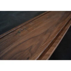 Planche à Découper Avec Rigole En Noyer 19 X 70 Cm -Le Brasero Magique Boutique planche a decouper noyer massif 19x70 xl slim 3