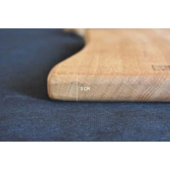 Planche à Découper En Chêne Massif 45 X 22 Cm -Le Brasero Magique Boutique planche a decouper robuste m 45 cm 3
