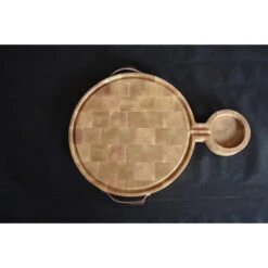 Planche à Découper Ronde Avec Rigole En Bois Debout De Charme 57 X 40 Cm 10 Planche à Découper Ronde Avec Rigole En Bois Debout De Charme 57 X 40 Cm -Le Brasero Magique Boutique planche a decouper ronde 57x40x5cm 1