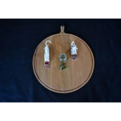Planche à Découper Ronde Avec Rigole En Chêne Massif 60 Cm 15 Planche à Découper Ronde Avec Rigole En Chêne Massif 60 Cm -Le Brasero Magique Boutique planche a decouper ronde dutchdeluxes 60 cm 5