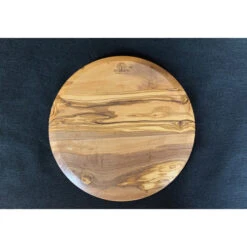 Planche à Découper En Olivier Ronde 23 Cm -Le Brasero Magique Boutique planche a decouper ronde olivier 22cm 1