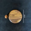 Planche à Découper En Olivier Ronde 23 Cm -Le Brasero Magique Boutique planche a decouper ronde olivier 22cm