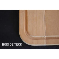 Tramontina Planche à Découper Avec Rigole En Teck 33 X 20cm -Le Brasero Magique Boutique planche a decouper teck avec rigole 33x20 4
