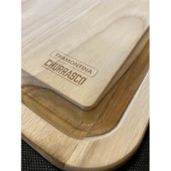 Tramontina Planche à Découper Avec Rigole En Teck 40 X 24 Cm -Le Brasero Magique Boutique planche a decouper teck avec rigole 40x24 4