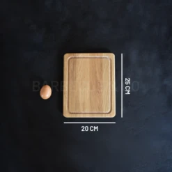 Planche à Découper Avec Rigole En Chêne 25 X 20 Cm