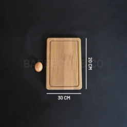 Planche à Découper Avec Rigole En Chêne 30 X 20 Cm