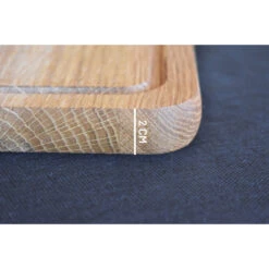 Planche à Découper Avec Rigole En Chêne 35 X 25 Cm -Le Brasero Magique Boutique planche a decouper wood4 avec rigole 35x25 4