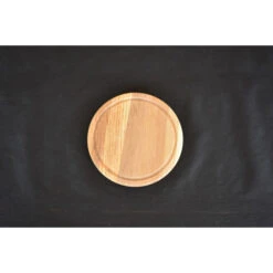 Planche à Pizza Avec Rigole En Chêne 25cm 12 Planche à Pizza Avec Rigole En Chêne 25cm -Le Brasero Magique Boutique planche a pizza wood4 epais dia 25cm avec rigole 2