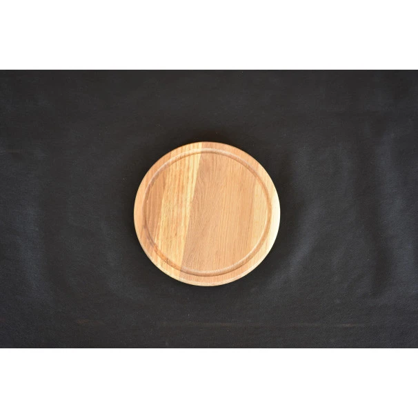 Planche à Pizza Avec Rigole En Chêne 25cm 6 Planche à Pizza Avec Rigole En Chêne 25cm – Image 4