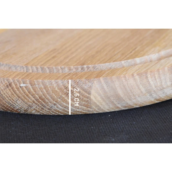 Planche à Pizza Avec Rigole En Chêne 25cm 7 Planche à Pizza Avec Rigole En Chêne 25cm – Image 5