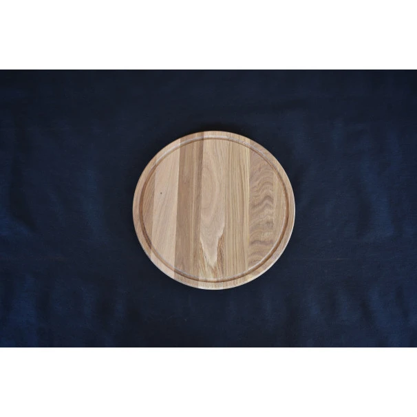 Planche à Pizza Avec Rigole En Chêne 35cm 6 Planche à Pizza Avec Rigole En Chêne 35cm – Image 4