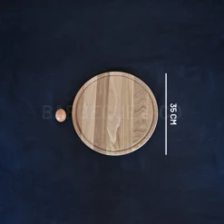 Planche à Pizza Avec Rigole En Chêne 35cm