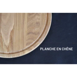 Planche à Pizza Avec Rigole En Chêne 35cm 14 Planche à Pizza Avec Rigole En Chêne 35cm -Le Brasero Magique Boutique planche a pizza wood4 epais dia 35cm avec rigole 4