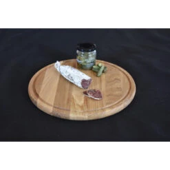 Planche à Pizza Avec Rigole En Chêne 35cm 15 Planche à Pizza Avec Rigole En Chêne 35cm -Le Brasero Magique Boutique planche a pizza wood4 epais dia 35cm avec rigole 5