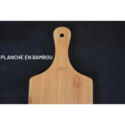 Planche à Découper En Bambou 34 X 14 Cm -Le Brasero Magique Boutique planche bambou avec manche 34x14 4