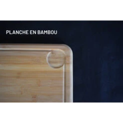 Planche à Découper Avec Rigole En Bambou 35 X 24 Cm 12 Planche à Découper Avec Rigole En Bambou 35 X 24 Cm -Le Brasero Magique Boutique planche bambou rect 350x240x30 3