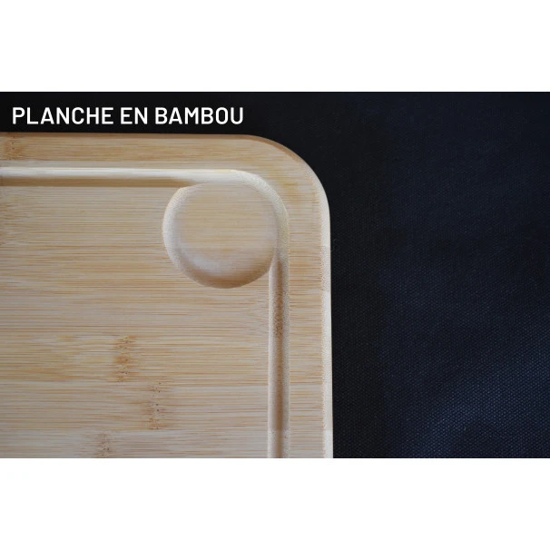 Planche à Découper Avec Rigole En Bambou 45 X 32 Cm 7 Planche à Découper Avec Rigole En Bambou 45 X 32 Cm – Image 5