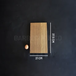 Plateau épais En Chêne Foncé 21 X 37.5 Cm
