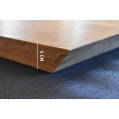 Plateau épais En Chêne Foncé 21 X 37.5 Cm -Le Brasero Magique Boutique planche plateau epaisse bois fonce 21x375 raumgestalt 3