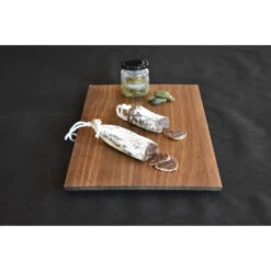 Plateau En Chêne Foncé 50 X 28cm -Le Brasero Magique Boutique planche plateau large raumgestalt en bois de chene fonce 50 x 28cm 5