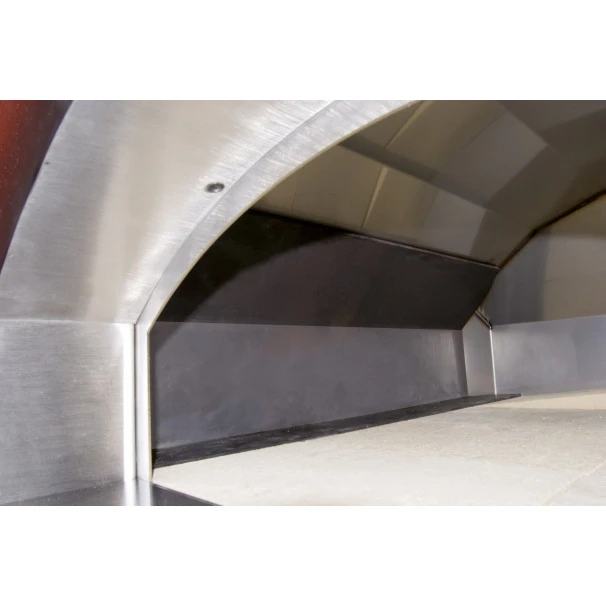 Four à Pizza à Bois Fontana Margherita Rouge Sur Chariot 7 Four à Pizza à Bois Fontana Margherita Rouge Sur Chariot – Image 5