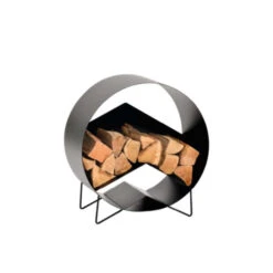 Range Bûches Toscan Noir Givré Dixneuf -Le Brasero Magique Boutique range buches 19 toscan noir givre 2