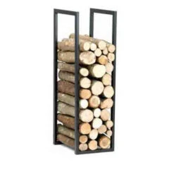 Range Bois 100 X 32 X 40 Cm Gris