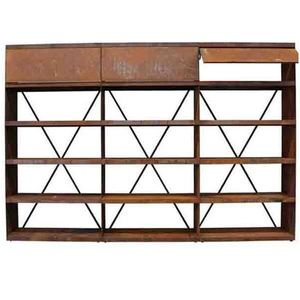 Rangement Bois OFYR Corten 300 X 45 X 216 Cm 3 Rangement Bois OFYR Corten 300 X 45 X 216 Cm