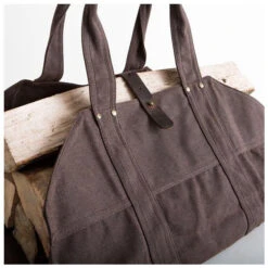 Sac à Bûches Alaskan Lumberjack Marron -Le Brasero Magique Boutique sac a buches alaskan lumberjack marron 2
