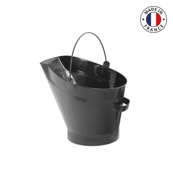 Seau à Cendres Cheminée Le Marquier Laqué Noir 3 Seau à Cendres Cheminée Le Marquier Laqué Noir