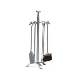 Serviteur Cheminée Classique épée Tête Carrée 4 Ustensiles