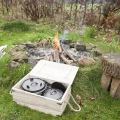 ESSCHERT DESIGN Set à Cuisiner En Fonte 7 Pièces Feu De Camp -Le Brasero Magique Boutique set a cuisiner en fonte 7 pieces feu de camp 3