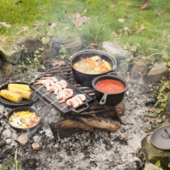 ESSCHERT DESIGN Set à Cuisiner En Fonte 7 Pièces Feu De Camp -Le Brasero Magique Boutique set a cuisiner en fonte 7 pieces feu de camp 4