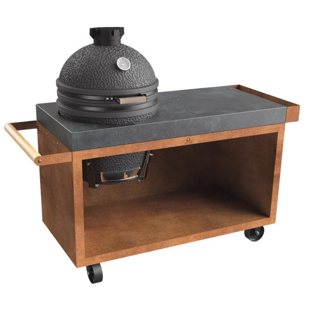 Table OFYR Pro 135 Corten / Béton Pour Kamado The Bastard Urban L 4 Table OFYR Pro 135 Corten / Béton Pour Kamado The Bastard Urban L – Image 2