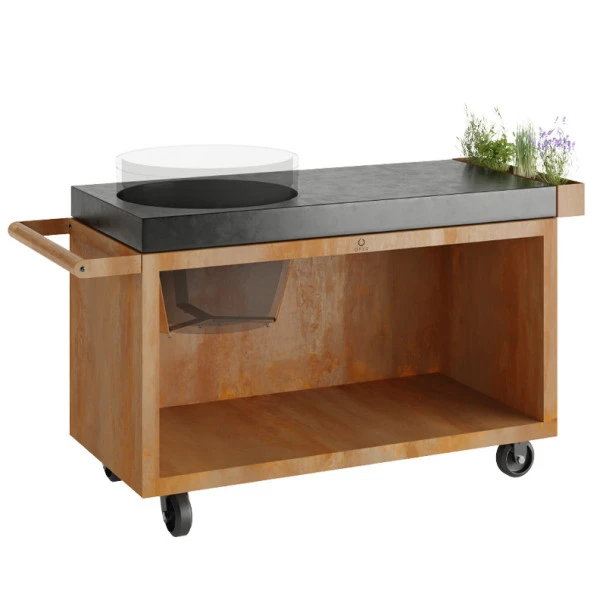 Table OFYR Pro 135 Corten / Béton Pour Kamado The Bastard Urban L 3 Table OFYR Pro 135 Corten / Béton Pour Kamado The Bastard Urban L